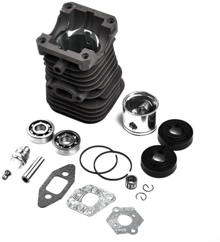 Zeroupshop Chainsaw Engine Rebuild Kit For McCulloch For MAC CAT 335 338 438 440 444 Cylinder Piston Crankshaft Bearing Oil Seal Spark-Plug Gasket Set