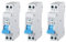 gloca Interruttore Magnetotermico Automatico 1P+N 220V 6KA 1 Modulo DIN (25 Ampere, 3)