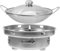Lurrose Olla Inoxidable con Hornillo de Alcohol Resistente Camping y Cocina Casa