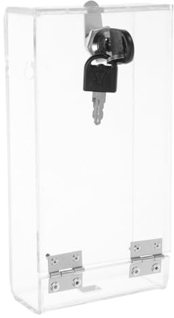Gatuida Handybox Abschließbare: Handy Safe Aufbewahrungsbox mit Türschlössern und Schlüsseln Handytresor Transparente Phone Lock Box für Büro Klassenzimmer Fitnessstudio