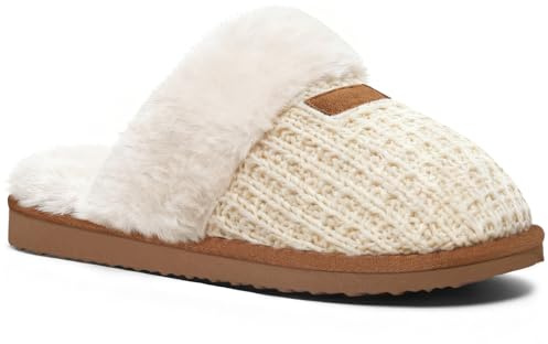Litfun Women's Fluffy Memory Foam Slippers House Shoes Indoor | Faux Suede,Non-Slip Sole,Machine Washable,Gifts,Cushioned,Home,Bedroom,Cuzy and Warm,Fuzzy Plush Lining