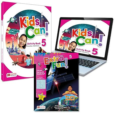 KIDS CAN! 5 Activity Book, ExtraFun & Pupil's App: cuaderno de actividades impreso