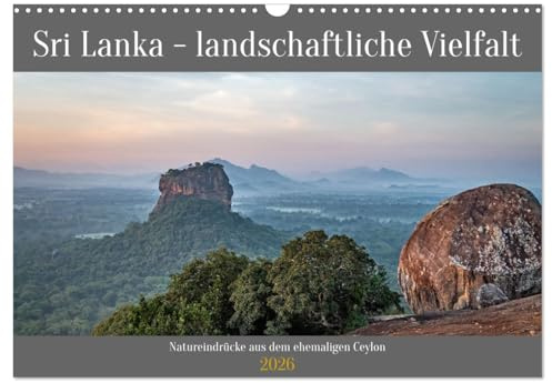 Sri Lanka - landschaftliche Vielfalt (Wandkalender 2026 DIN A3 quer), CALVENDO Monatskalender: Landschaftsfotografien aus Sri Lanka. Entstanden Anfang 2022. (CALVENDO Orte)