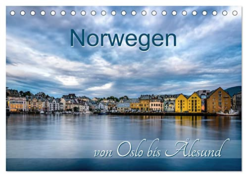 Norwegen von Oslo bis Ålesund (Tischkalender 2026 DIN A5 quer), CALVENDO Monatskalender: Heimatland der Fjorde (CALVENDO Orte)