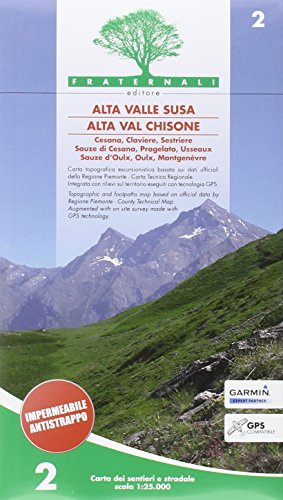 Alta Valle Susa - Alta Val Chisone (wandelkaart, Band 2)