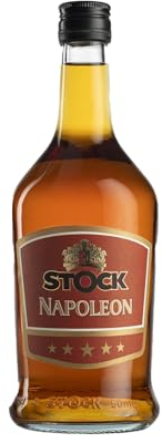 Stock 84 Original Napoleon Brandy Morbido e Setoso dai Sentori di Prugna e Vaniglia, 25% Vol., Bottiglia da 700ml