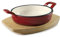 LACOR Magma RED D12 cm Runde Kasserolle, Metall, Rot antik, Ø 12'0 cm