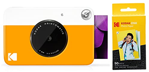 Kodak PRINTOMATIC Digitale Sofortbildkamera, Vollfarbdrucke auf Zink 2x3-Fotopapier mit Sticky-Back-Funktion - Drucken Sie Memories Sofort (Blau)