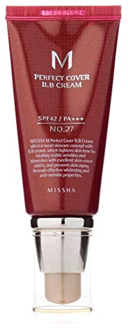 Missha M Perfect Cover BB Cream SPF42 / PA +++ (No. 27 Honey Beige), 50 ml