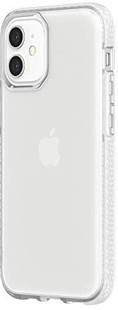 Griffin Survivor Clear Case, Military Standard, for Apple iPhone 12 Pro Mini (5.4 inches), Thin Design, Shock-Absorbing Corners, Qi Compatible Mobile Phone Case, Transparent, GIP-049-CLR