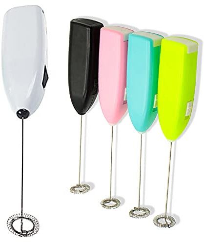 Milk Frother, Coffee Frother, Electric Whisk, Electric Mini Kitchen Stirrer Milk Frothers Handheld Coffee Egg Milks Shake Mixer Stainless Steel Battery Operated Coffees Stirrers, Whisk Drink Mixer