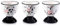 Coquetier X 9 (3 lots) avec décor en relief motif » vache « en céramique brillante.