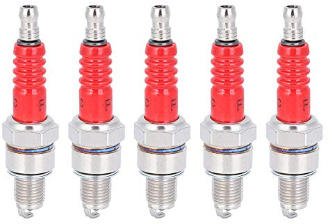 Gy6 Zündkerze A7Rtc - Zündkerze 5Pcs Metal Racing Zündkerze Mit 3 Elektroden Zündkerze Hauptsächlich Ersatz Für Roller C7Ha C7Hsa C5Ha C5Hsa U22Fs-U U16Fs-U U16Fs-Ub-Ub U16Fsr