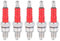 Gy6 Zündkerze A7Rtc - Zündkerze 5Pcs Metal Racing Zündkerze Mit 3 Elektroden Zündkerze Hauptsächlich Ersatz Für Roller C7Ha C7Hsa C5Ha C5Hsa U22Fs-U U16Fs-U U16Fs-Ub-Ub U16Fsr