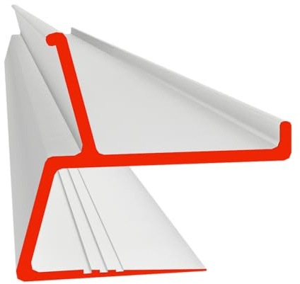 iluminize LED-Trockenbauprofil SF, weiß RAL 9003, 200cm lang