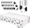 33Pcs Football Paper Napkin,Plates Football Table Cloth Party Decorations Disposable, GOAL World Cup Soccer Design,White Football Soccer Table Cloth for Sport Game,Kids Holiday,Football Fans party