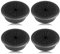 4PCS 60MM Desk Hole Cover Plastic Round Home and Office Desk Cable Grommet for PC Computer Port TV Stand Tidy Desktop and More Data Cables Cable Hole Cover Black Desk Grommet