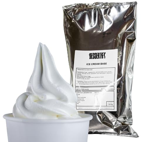 Classic Ice Cream Powder Mix 1.6Kg - Luxury Soft Serve - Superior Creamy Taste - Use Commercially Or at Home - Up to 128 Servings (1)