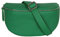 AmbraModa GLX1 - Damen Herren Unisex kleine Hüfttasche Gürteltasche Bauchtasche Umhängetasche aus Echtleder (Grün)