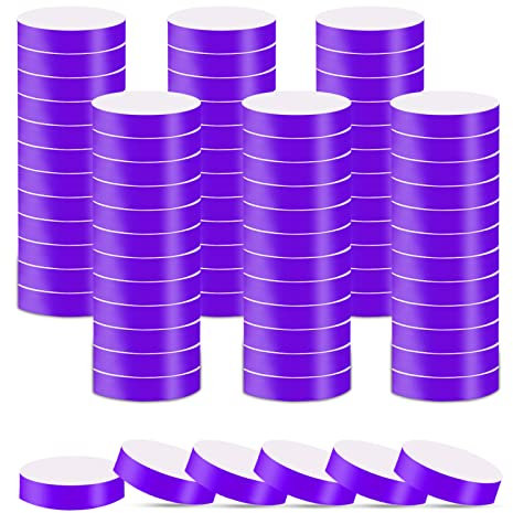 Widisun Lila Armband Papier Eintritt 600 Stück Festival Armbänder Wasserdicht Event Armbänder Festival Bänder Selbstklebende Wasserdichte Armbänder für Events Partys Festivals Konzerte