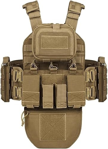 Verstellbare Airsoft-Weste | Stoßfeste Und Abriebfeste Airsoft-Paintball-Weste Für Spezielle MissionCombat Trainingseinsätze Taktische Weste Schutzweste Chest Rig Brusttasche Herren Home Pod Security