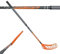 FAT PIPE Floorball Schläger Unihockey Stock 'Zack 33 Bone ORANGE' - IFF Zertifiziert (Linke Hand Oben (Rechtsauslage), Schaftlänge 82 cm (Gesamtlänge 92 cm))