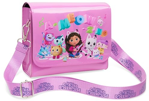 Gabby's Dollhouse Sac à Main Fille de Gabby et la Maison Magique - Idée Cadeau Enfant Fille Gabby Chat