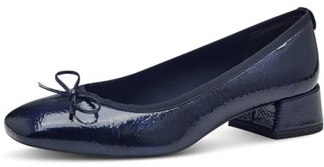 Tamaris Damen Pumps Blockabsatz Vegan; Navy, EU 38