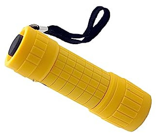 Guangcailun Portable Outdoor Flashlight for Camping and Hiking ABS LED Flashlight Flashlight Set Torch Durable Multi-Functional, Yellow