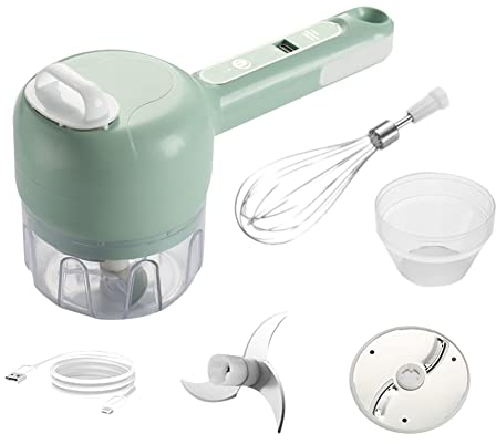 Lisher 3In1 Multifonctionnel Coupe-L¨¦gumes ¨¦lectrique Trancheuse Robot Culinaire Chopper Pressing Mixer Blender -Vert