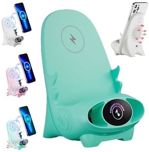 Mini Chair Wireless Fast Charger Multifunctional Phone Holder, 2024 Upgrade Wireless Universal Rapid Charger Phone Holder Portable Mini Chair Wireless Charger Phone Holder Fast Charging