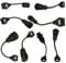Lelukee OBDII Adapter Kabel Set, 8PCS LKW OBD1 12 Pin 37 Pin 30PIN 14 PIN zu 16PIN OBD2 OBDII Diagnose-Adapter-Kabel OBD2 OBD1 Diagnosegerät Diagnose Adapter Kabelsatz, Diagnoseadapterkabel