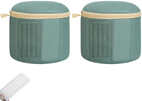 Netz-BH-Wäschesäcke für Feinwäsche, großer Reißverschluss, Waschmaschinenbeutel für Unterwäsche, Socken, Sport-BH, Dessous-Netz, Wäschesäcke (Blau)