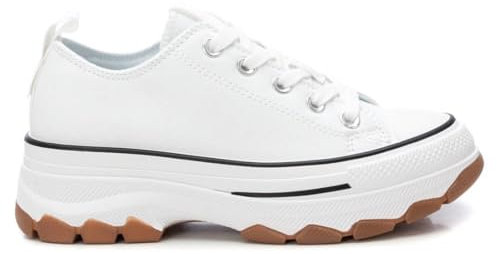 REFRESH - Zapatilla Mujer Blanco - Calzado Cómodo y Versátil - Moda Casual - Modelo 17247706 (Talla 38)