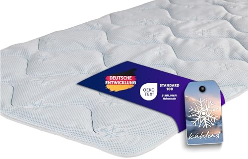Traumnacht Cool Comfort Matratzenauflage 100x200 cm | Sommer & Winter | Weicher Doppeltuchbezug | Atmungsaktiv & komfortabel | Oeko-TEX Standard 100 Zertifiziert | Deutscher Qualitätsstandard