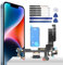 YHX-OU Conector de Carga para iPhone 14 Dock Connector Port Charger para iPhone 14 Puerto de Carga Micrófono Audio Jack Flex Cable + Adhesivo impermeable + Herramientas