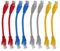 8 Pcs Short Cat6 Ethernet Patch Cable, 0.5ft/15cm High-Speed 1000Mbps LAN Network Cables with Gold-Plated RJ45 Connectors for Router Modem PC Switch TV Gaming and Streaming (Red, Blue, Grey, Yellow)