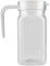 Water Pitcher with Lid 500ml Striped Transparent PC Water Pitcher with Handle & Spout Jug Heat-Resistant Washable Reusable for Tea, Milk, Juice with Lid