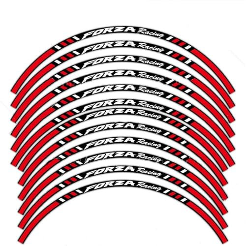 Adesivi Ruota Adesivo Per Cerchioni Da 15'' E 14'' Per Moto, Striscia Riflettente, Decalcomania Per Mozzo Scooter, Impermeabile, Per H&onda, Per Forza 750 350 250 125 Adesivi Ruote Per Cerchioni(Color