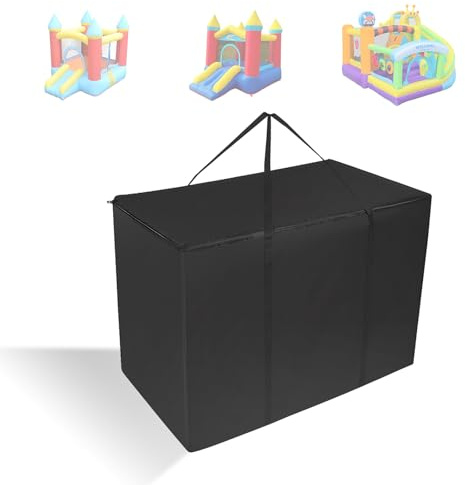 Bouncy Castle Storage Bag, 44x19x28in Large Durable Inflatable Bounce House Bag with Handles Suitable for Storing Inflatable Castle Toys Tent (Black)