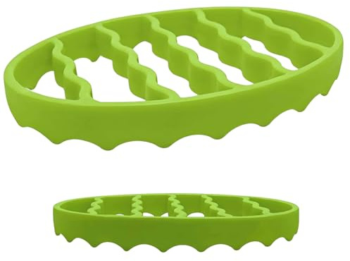 Nonstick Silicone Roasting Rack - Durable Heat Resistant Accessory | Compact Air Fryer with Easy Clean Feature, Versatile Baking for Cooker Steaming Grilling Meat Fish Veggies Daily Kitchen Use