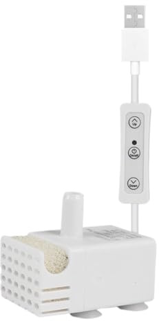 Pompe Submersible de Taille Miniature 4.1x3,9x3cm Pompe à Eau pour Fontaine à Boire pour Chats ABS Pompes de Fontaine à Chat Chien 3W Pour Fontaines À Boire Animaux Et Aquarium