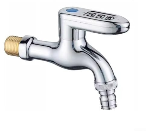 Robinet d'extérieur en cuivre antigel avec verrouillage par mot de passe | Robinet de sécurité à haut débit pour le nettoyage du jardin et l'extérieur | Sortie d'eau résistante au gel et aux fissures