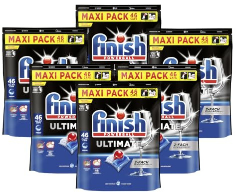 Finish Ultimate Fresh Spülmaschinentabs – 276 Tabs XXL Pack, Geschirrspültabs für ultimative Reinigung, Fettlösekraft und Glanz mit Schutzschild
