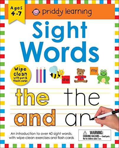 Sight Words: Wipe Clean With Pen & Flash Cards (Priddy Learning)