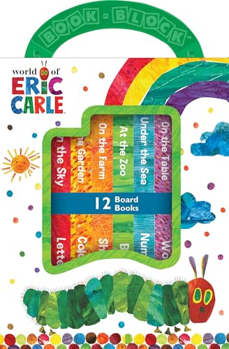 World of Eric Carle, My First Library Board Book Block 12-Book Set - First Words, Alphabet, Numbers, and More! - PI Kids: 12 Board Books (M1L)