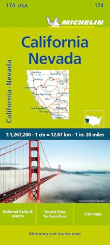 Mapa Zoom USA California - Nevada