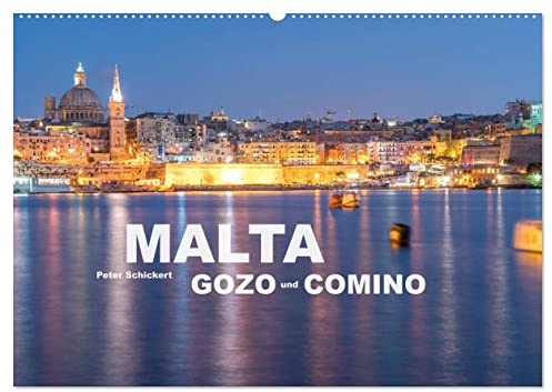Malta - Gozo und Comino (Wandkalender 2026 DIN A2 quer), CALVENDO Monatskalender: Der sehenswerte kleine Inselstaat Malta mit den Inseln Gozo und Comino im Süden Europas. (CALVENDO Orte)