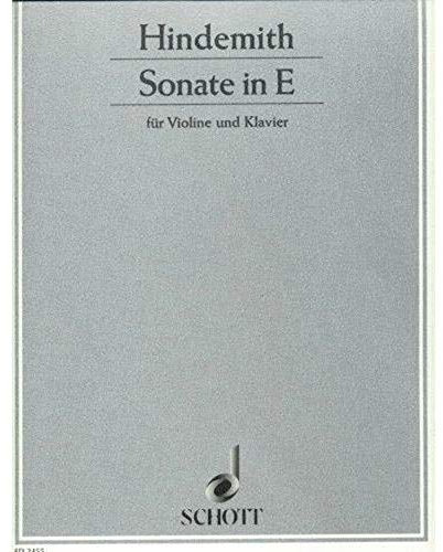 Sonate in E: Violine und Klavier. (Edition Schott)