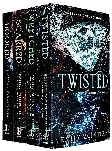 Never After Series Books 1 - 4 Collection Set by Emily McIntire (Hooked, Scarred, Wretched & Twisted)